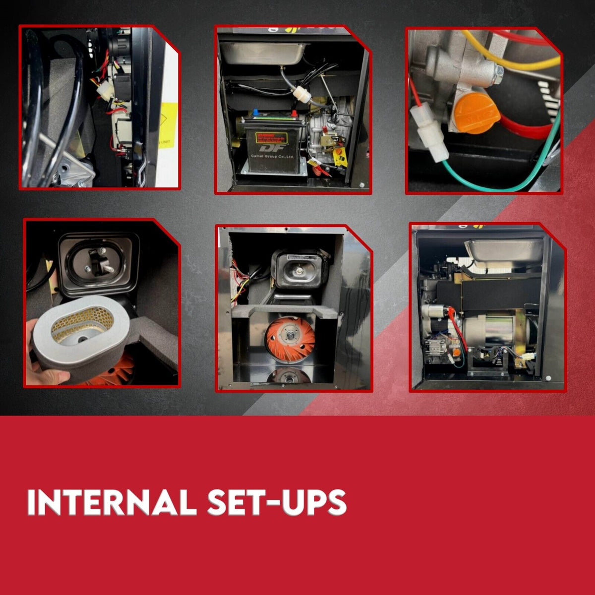 KINGTECH Diesel Generator | 8.4kW Max | 6kW Rated | Single Phase | Portable 13HP Power