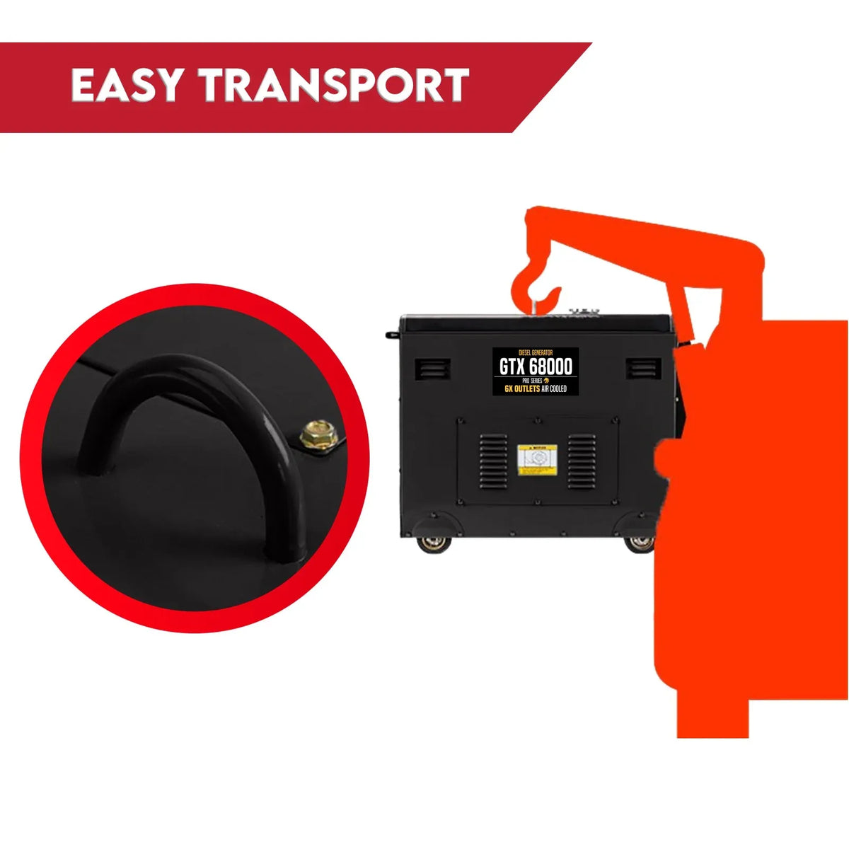 Diesel Generator | Single Phase | 8.4kW Rated | 6kW | 13HP Portable Backup Power