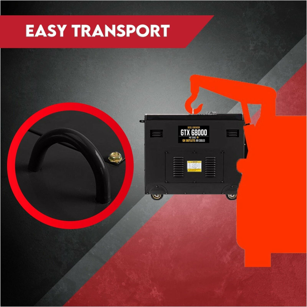 Diesel Generator | Single Phase | 8.4kW Rated | 6kW | 13HP Portable Backup Power