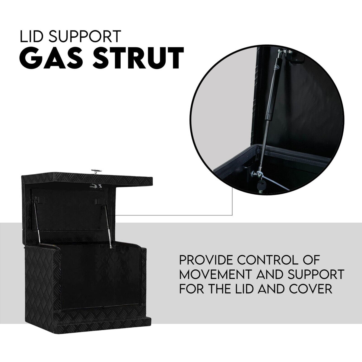 Aluminium Toolbox Ute Tool Box | Generator Trailer Canopy | 620x400x500