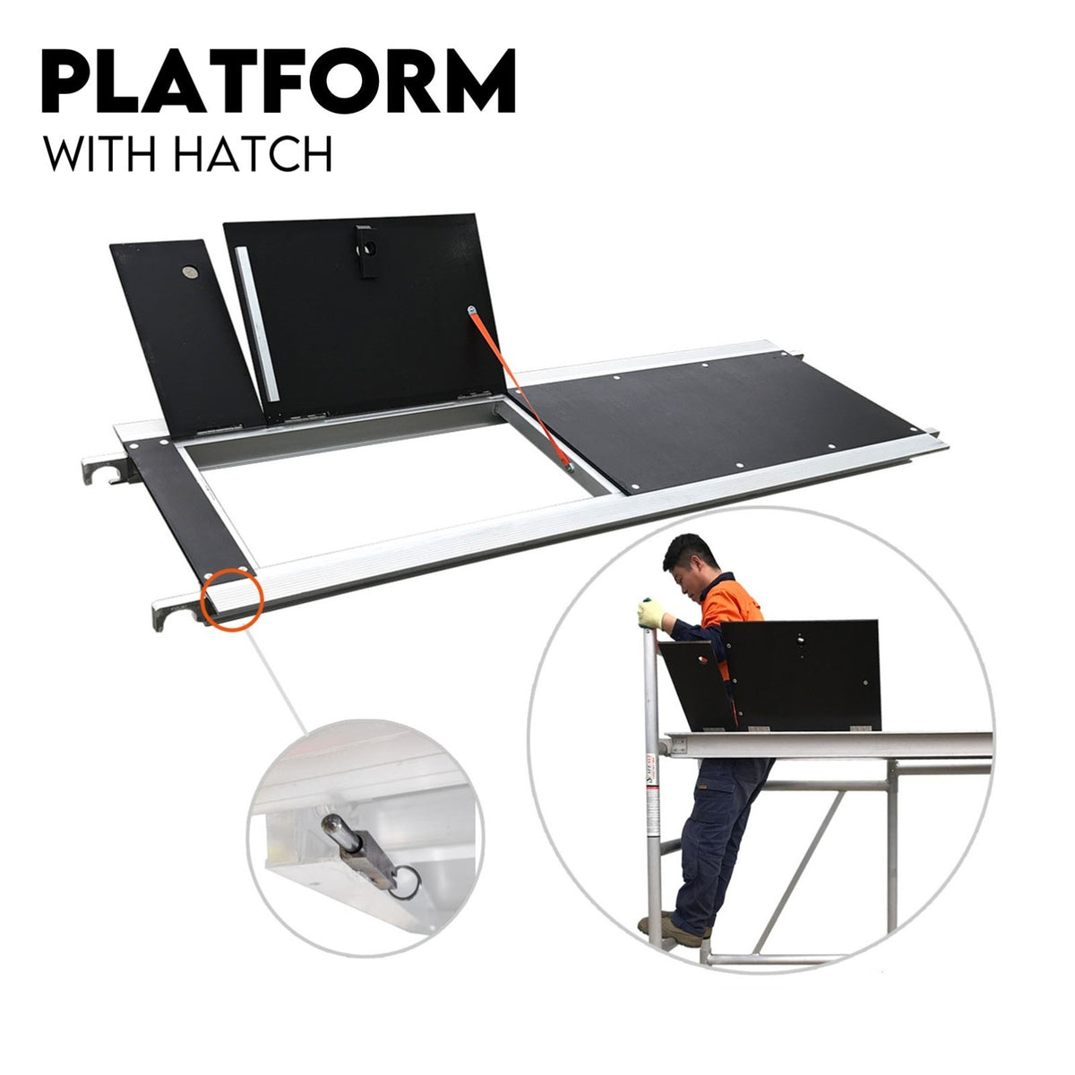 3.0M Aluminium Scaffold Mobile Tower Single Width Platform