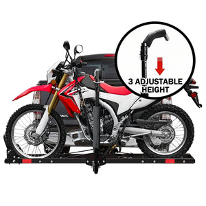 Motorcycle Motorbike Carrier Rack Towbar Arm Rack | Dirt Bike Ramp | Brake Lights