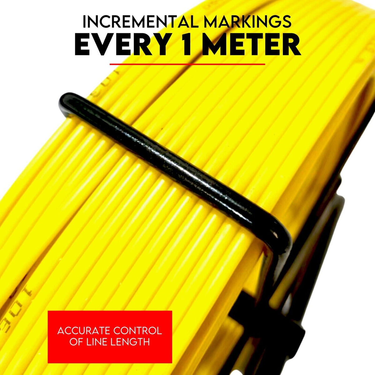 4.5mm x 85M Fiberglass Cable Snake Rodder | Fish Tape Puller | NBN Solid Steel Rod