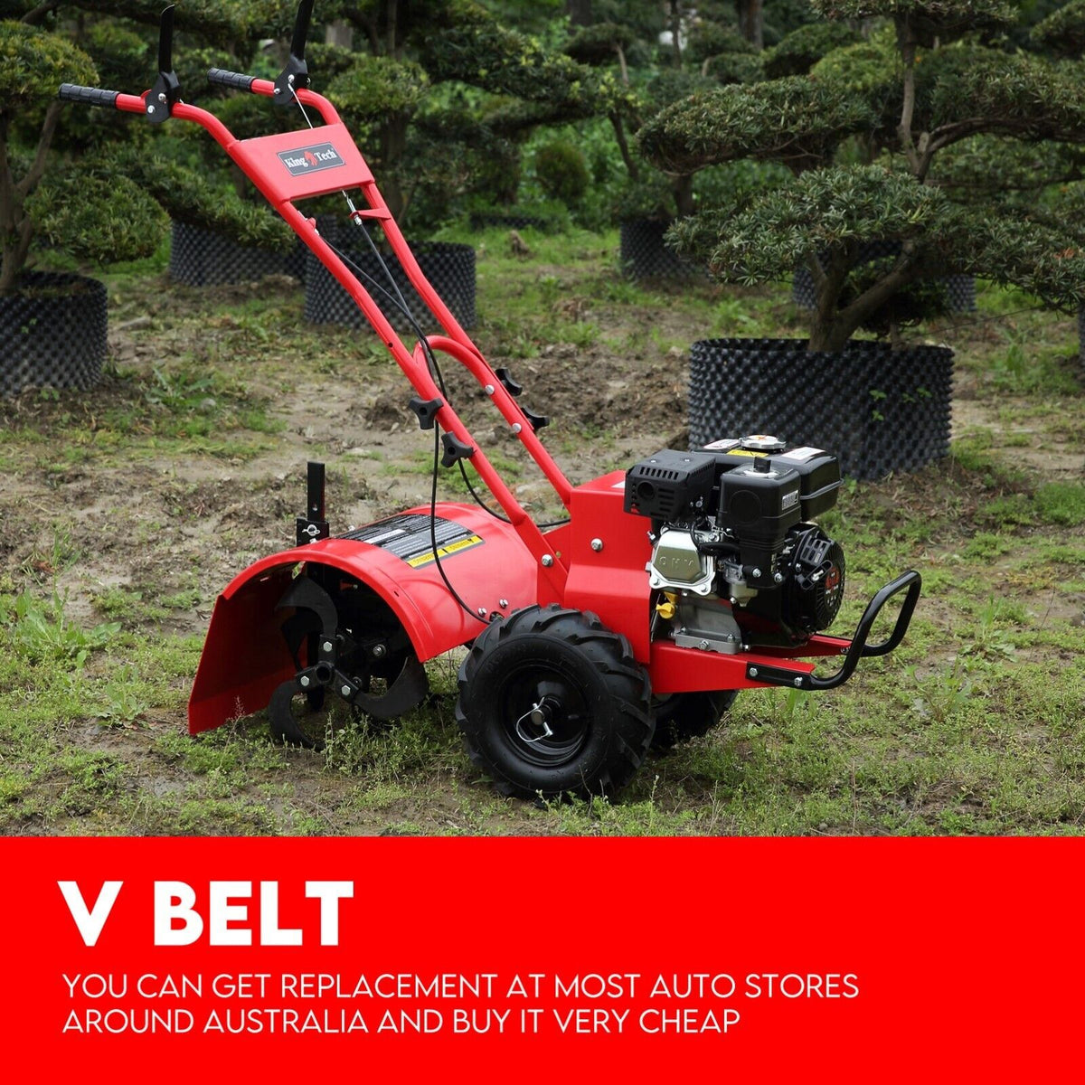 Petrol Tiller Cultivator | 212cc | 4 Blades | Rotary Hoe | Handheld Garden Tool
