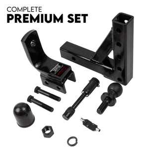 Adjustable Drop Towbar Tow Bar | Ball Mount Tongue Hitch, 3500KG