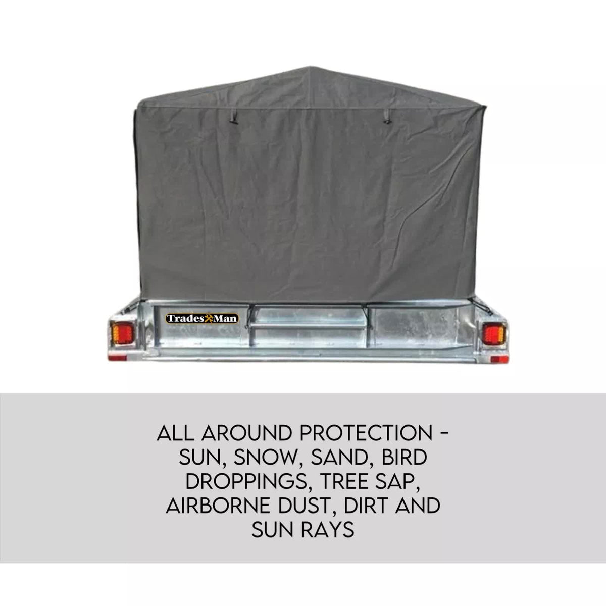 8x5 Box Trailer Cage Canvas Cover | 900mm | 3 Foot | Thick Rip-Resistant Waterproof