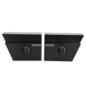 Under Tray Tool Box | Black Aluminium | 600mm | Pair Set