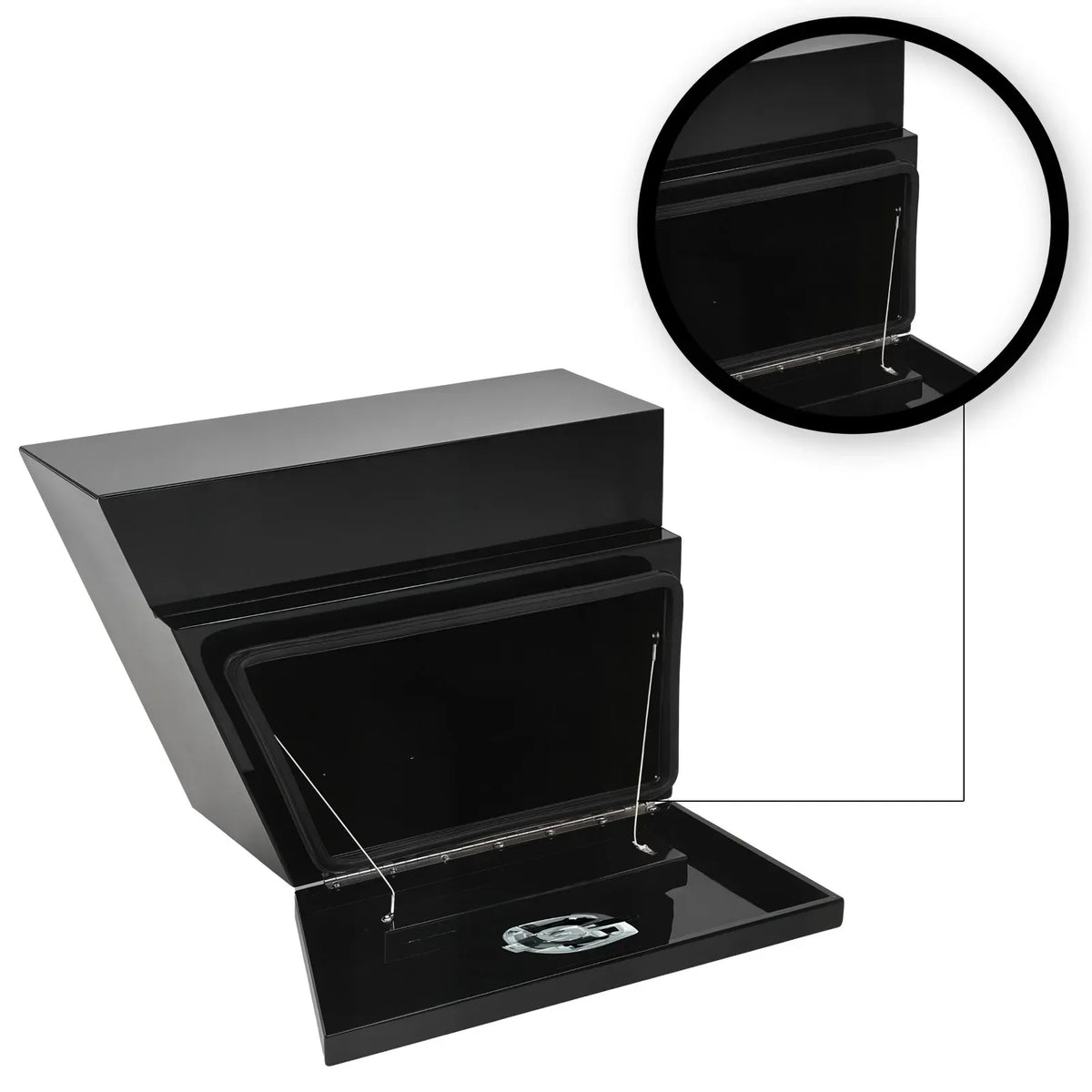 Under Tray Tool Box | Black Aluminium | 600mm | Pair Set