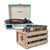 Crosley Cruiser Bluetooth Portable Turntable | Turquoise | Bundled Crosley Record Storage Crate