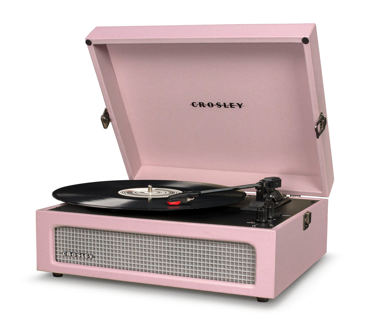 Crosley Voyager Bluetooth Portable Turntable | Amethyst + Crosley Record Storage Display Stand