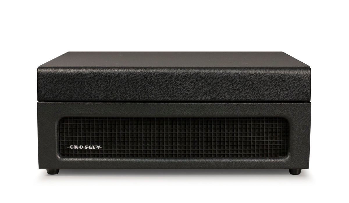 Crosley Voyager Bluetooth Portable Turntable | Black + Crosley Record Storage Display Stand | Vinyl Player Bundle