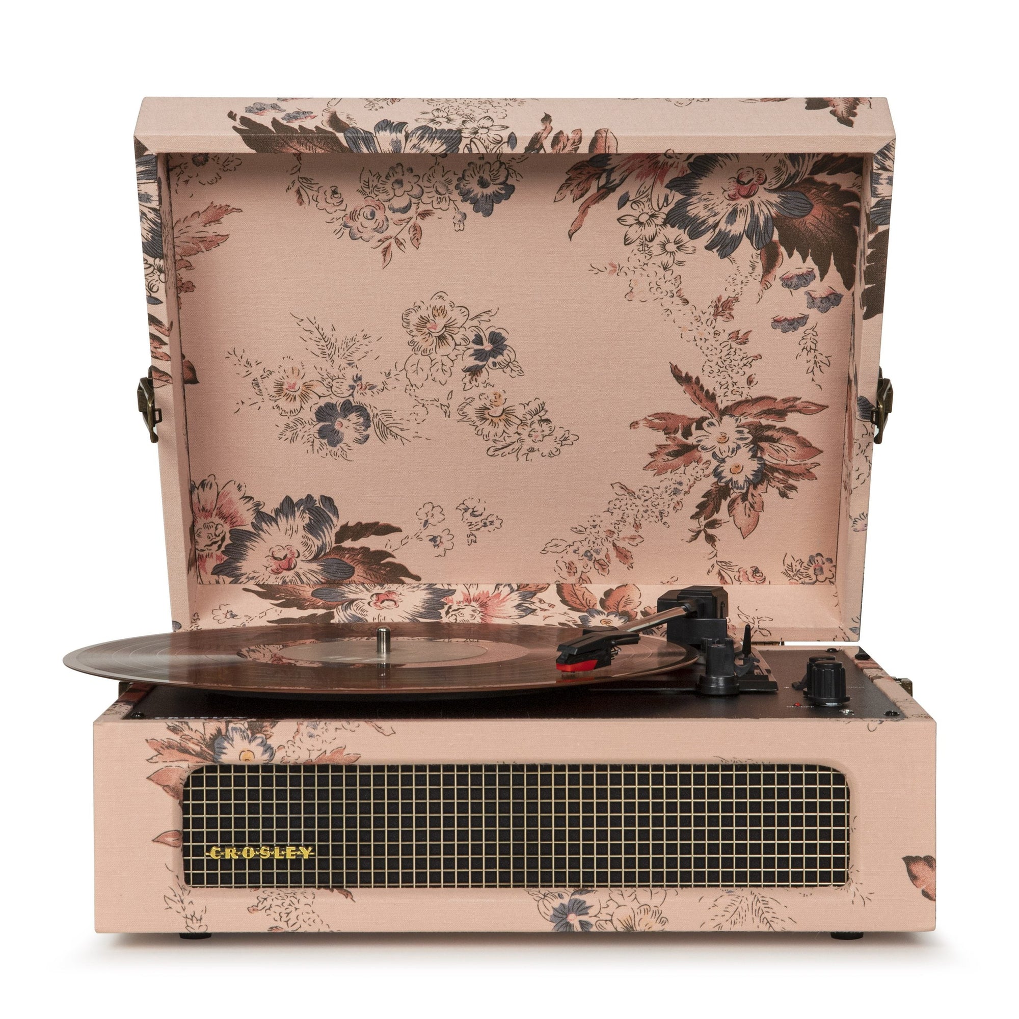 Crosley Voyager Bluetooth Portable Turntable | Floral | Vintage Music Experience