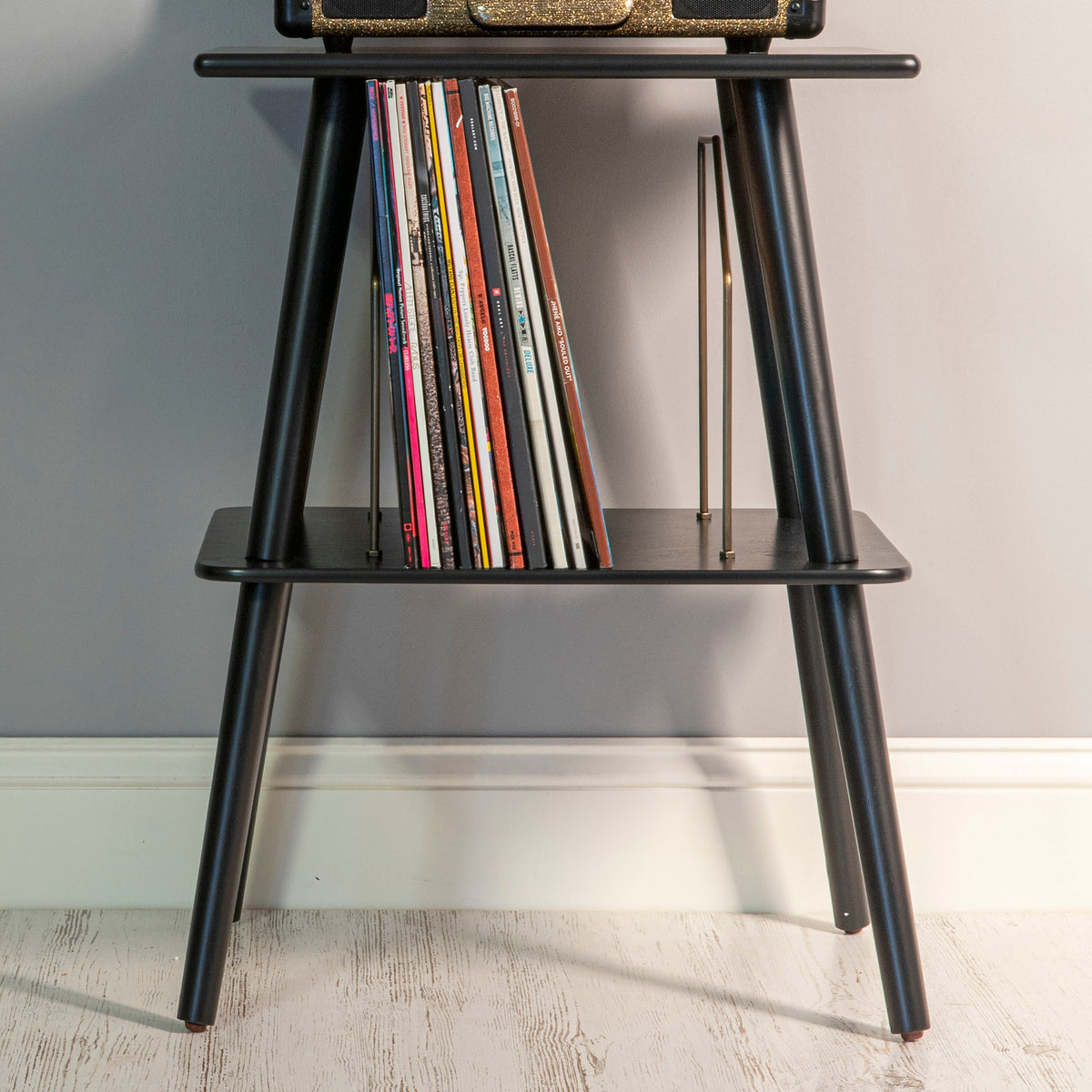 Crosley Voyager Bluetooth Portable Turntable + Entertainment Stand Bundle | Sage Green | Retro Vinyl Setup