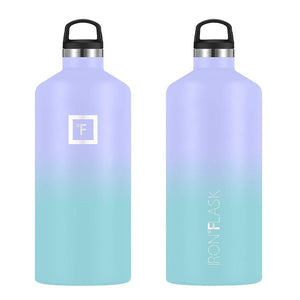 Iron Flask Narrow Mouth Bottle with Spout Lid | Cotton Candy | 64oz/1900ml