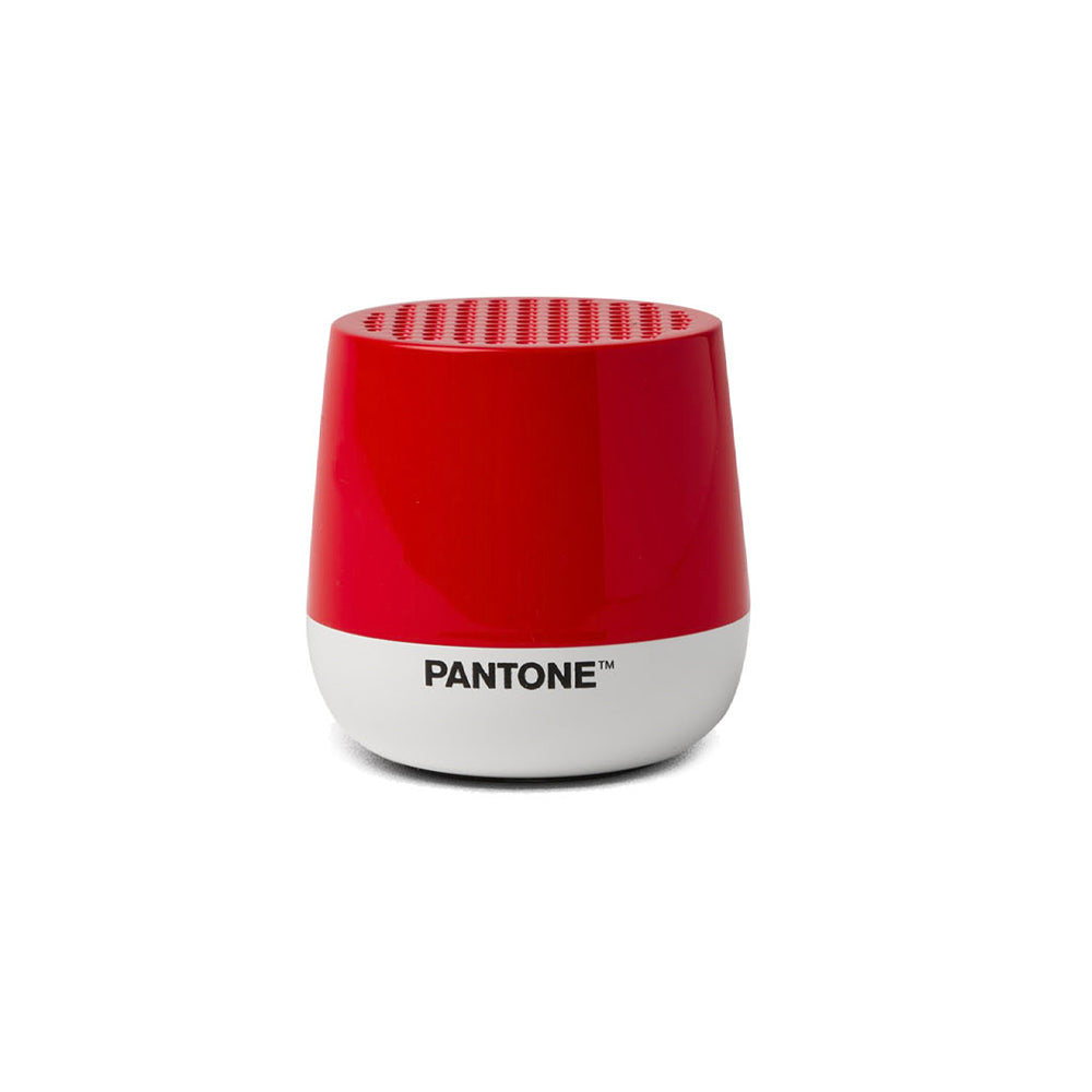 Lexon Pantone Gift Set | Mino+ Speaker, Flip Clock, Mina M Lamp, Thykho 3 Speaker | Red 2035