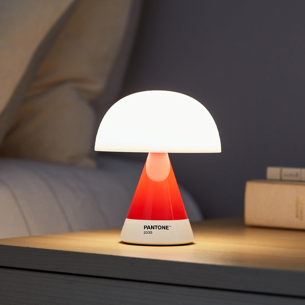 Lexon Mina M LED Lamp | Medium | Portable | Pantone | Red 2035