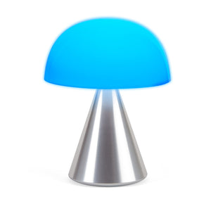 Lexon Mina L Large Portable LED Lamp | Aluminum Polish