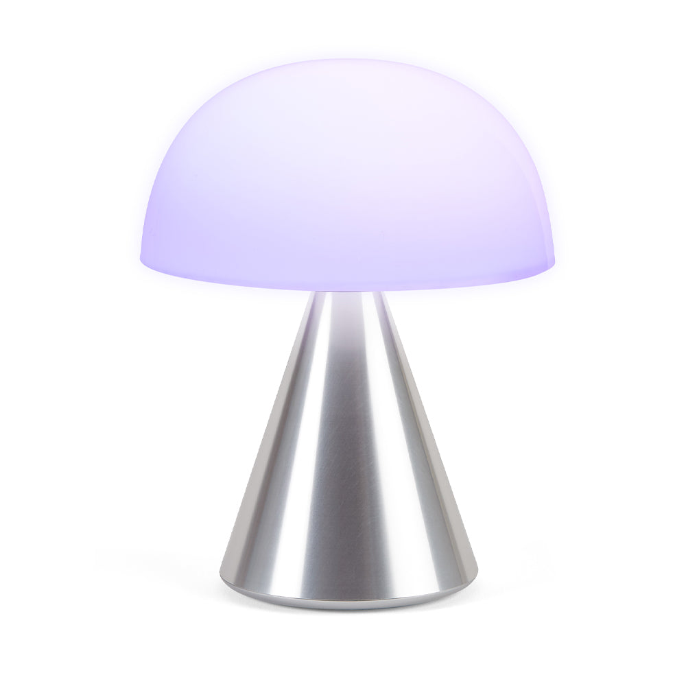 Lexon Mina L Large Portable LED Lamp | Aluminum Polish