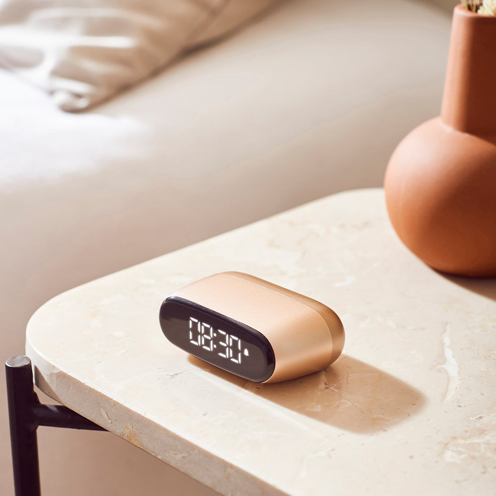 Lexon Minut Mini Alarm Clock | Gold