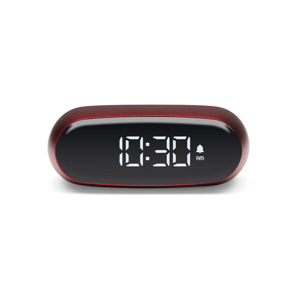 Lexon Minut Mini Alarm Clock | Red