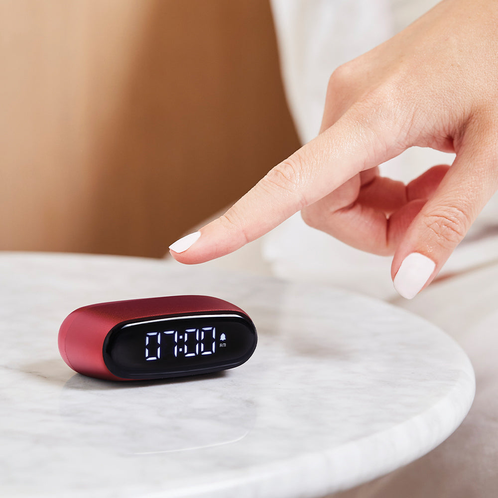 Lexon Minut Mini Alarm Clock | Red