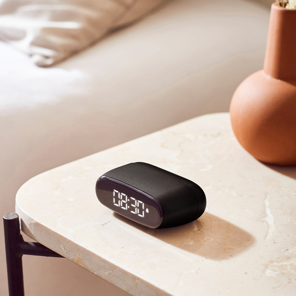 Lexon Minut Mini Alarm Clock | Black