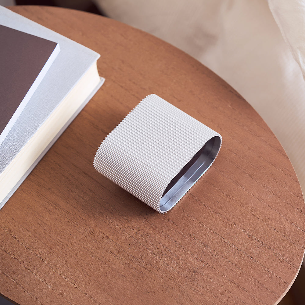 Lexon Ray LCD Alarm Clock | Temperature/Humidity Display | Aluminum Polish