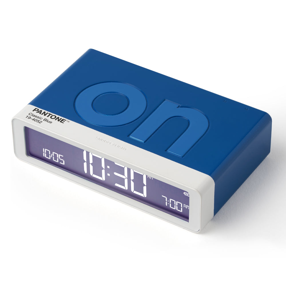 Lexon Flip Alarm Clock | Pantone | Classic Blue