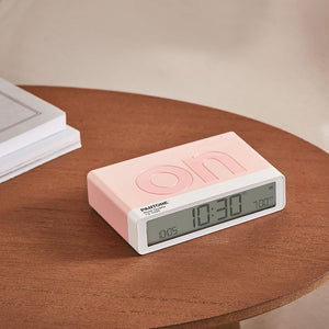 Lexon Flip Alarm Clock | Pantone | Rose Pink