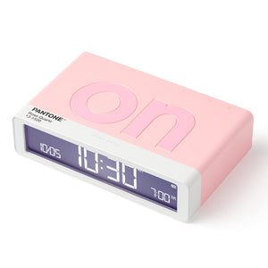 Lexon Flip Alarm Clock | Pantone | Rose Pink