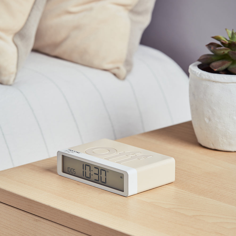 Lexon Flip Alarm Clock | Pantone | Sand
