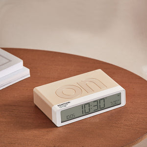 Lexon Flip Alarm Clock | Pantone | Sand