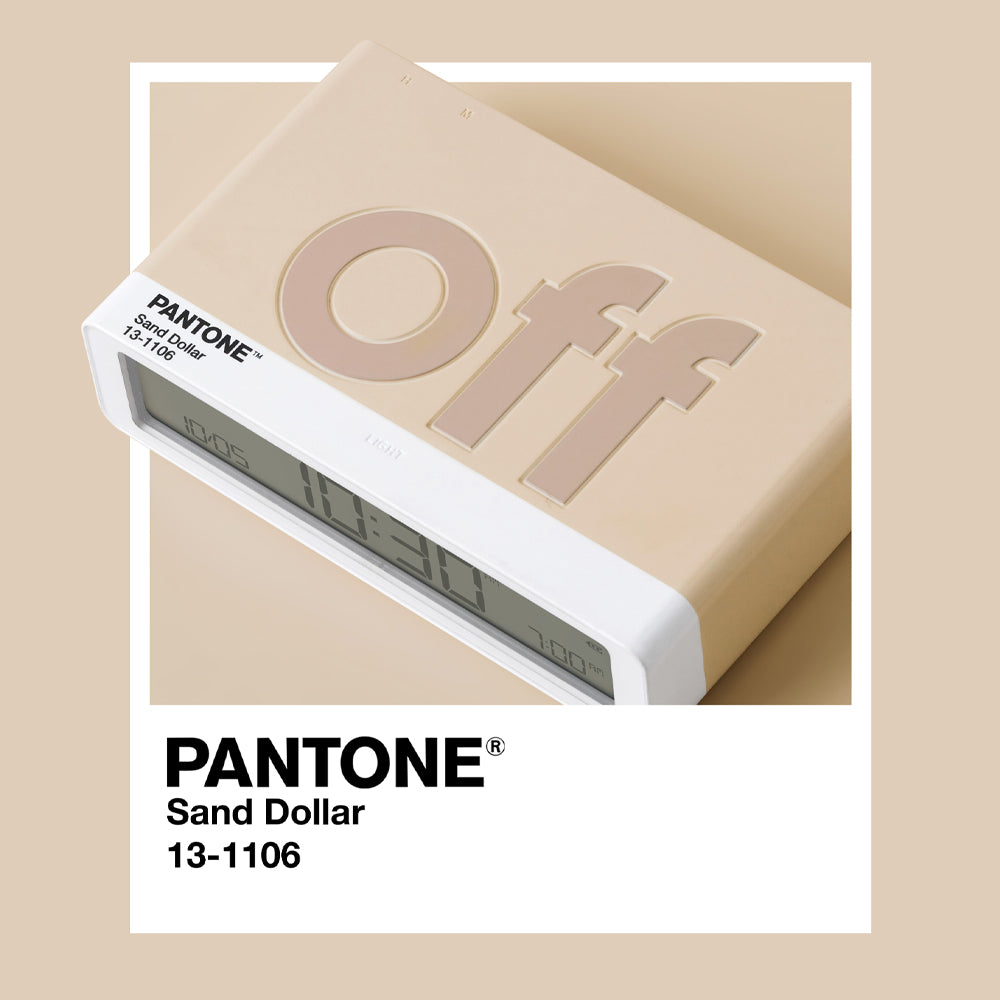 Lexon Flip Alarm Clock | Pantone | Sand