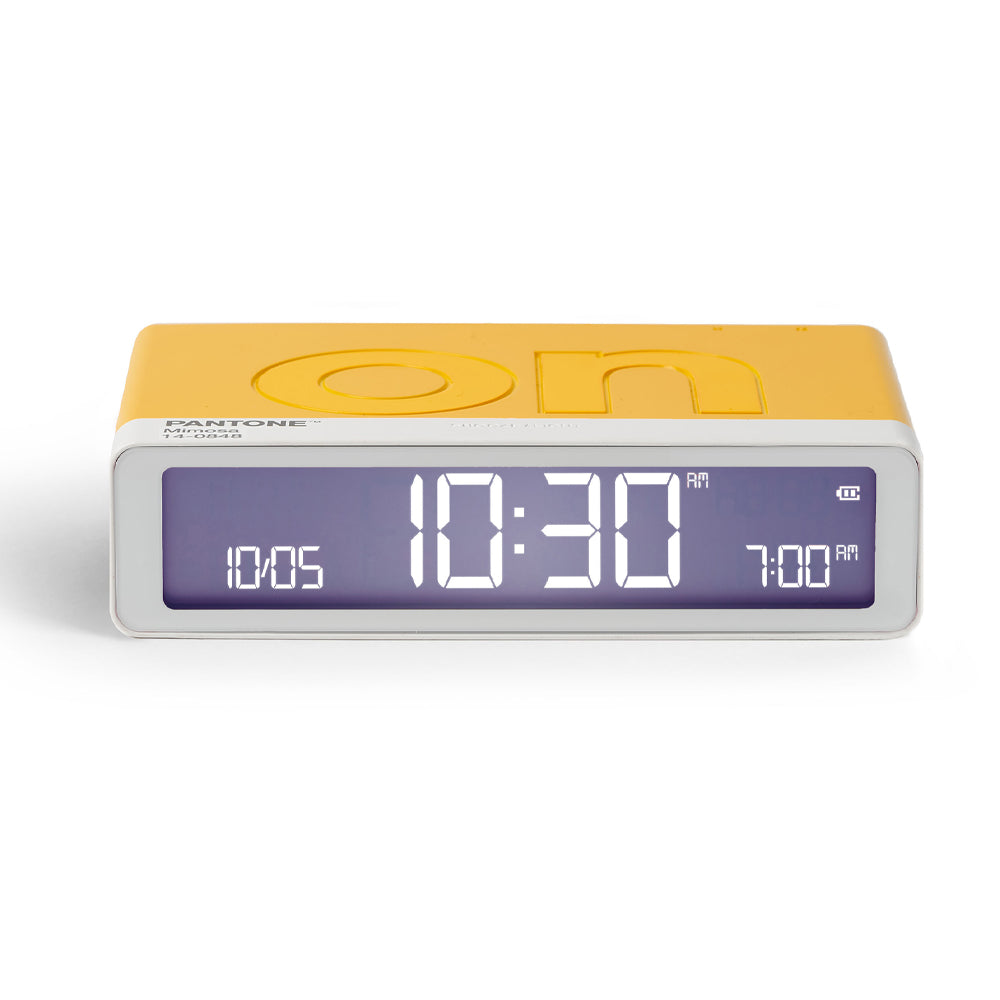 Lexon Flip Alarm Clock | Pantone | Yellow