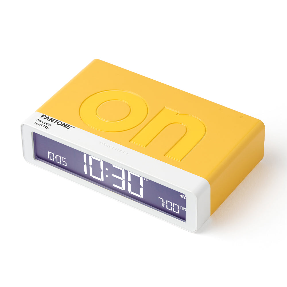 Lexon Flip Alarm Clock | Pantone | Yellow