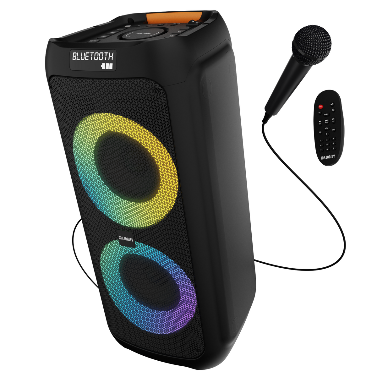 Majority P300 Party Speaker | 300W Karaoke & PA System | Portable Bluetooth Sound System
