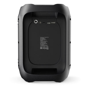 Majority PS100 Party Speaker | 40W Bluetooth Karaoke & PA System | Black | Compact & Portable Speaker