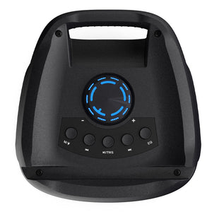 Majority PS200 Party Speaker | 80W Bluetooth Karaoke & PA System | Black | Portable Sound System