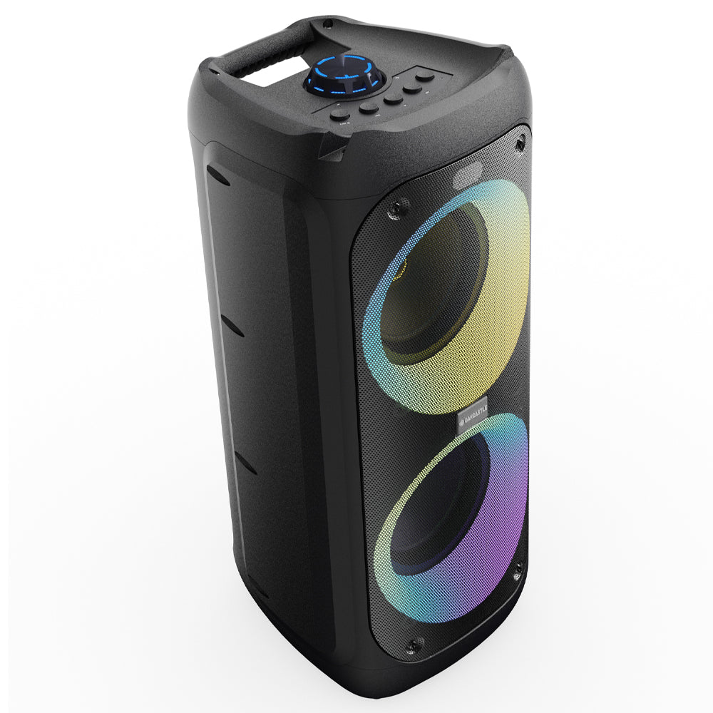 Majority PS200 Party Speaker | 80W Bluetooth Karaoke & PA System | Black | Portable Sound System