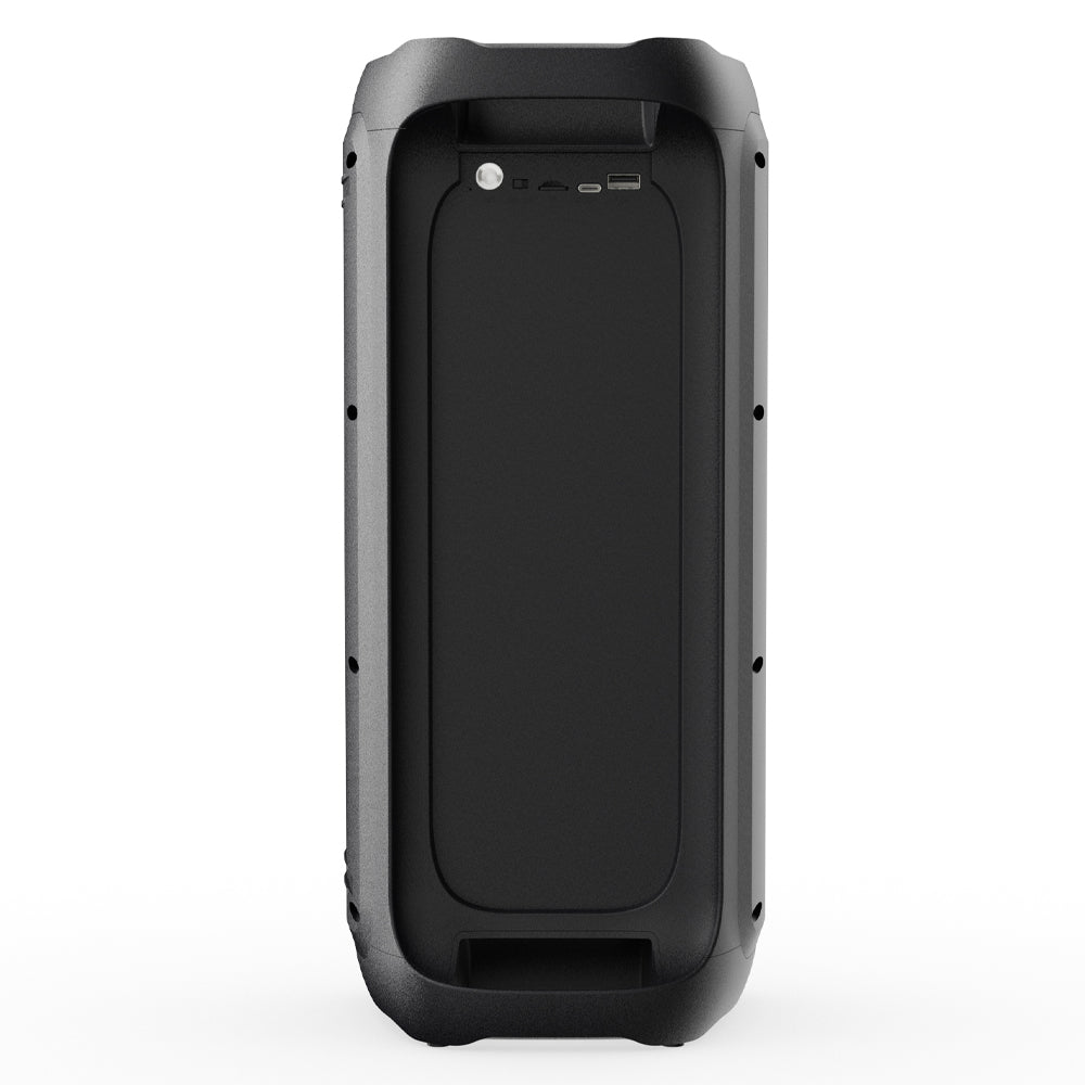 Majority PS200 Party Speaker | 80W Bluetooth Karaoke & PA System | Black | Portable Sound System