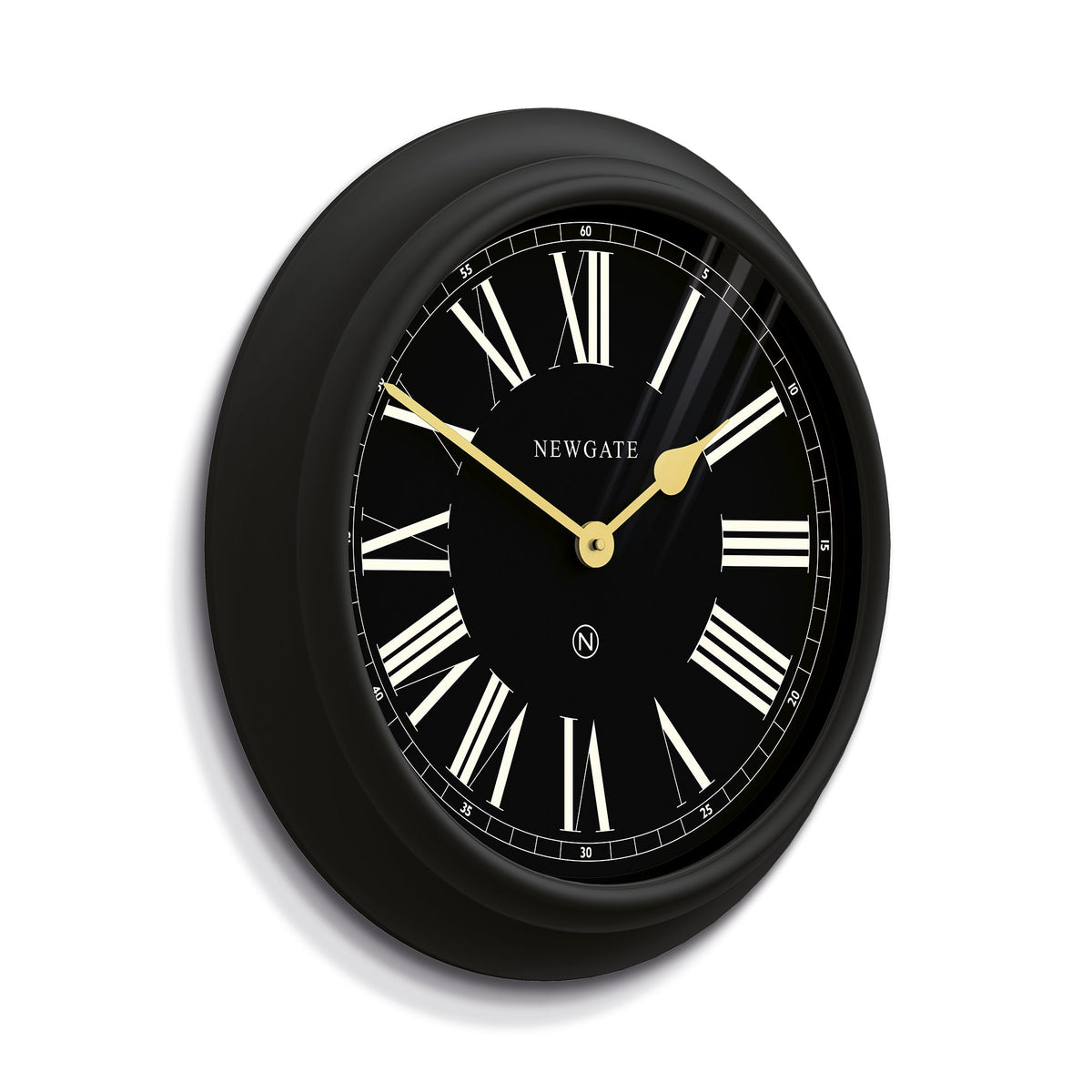 Chocolate Shop Wall Clock | Silicone Cave Black