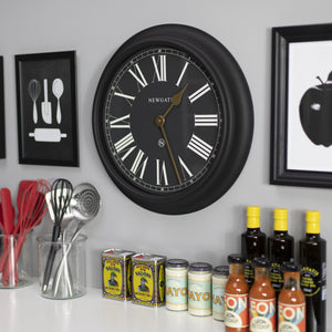 Chocolate Shop Wall Clock | Silicone Cave Black