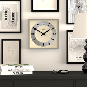 Jones Box Wall Clock | Silver