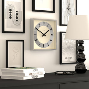Jones Box Wall Clock | Silver