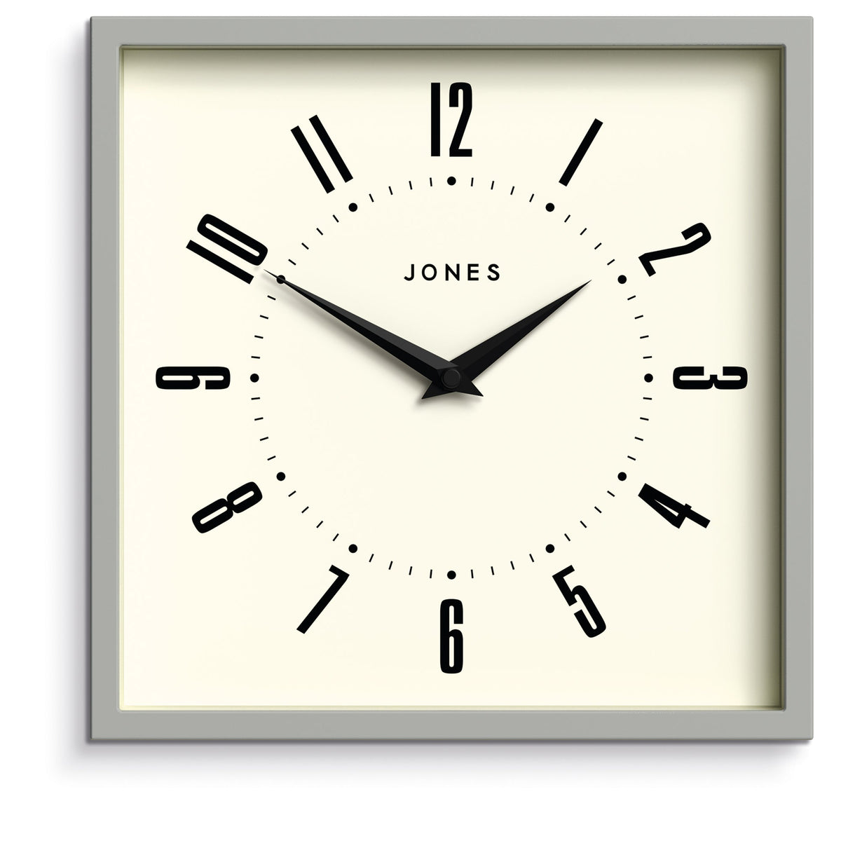 Jones Box Wall Clock | Grey