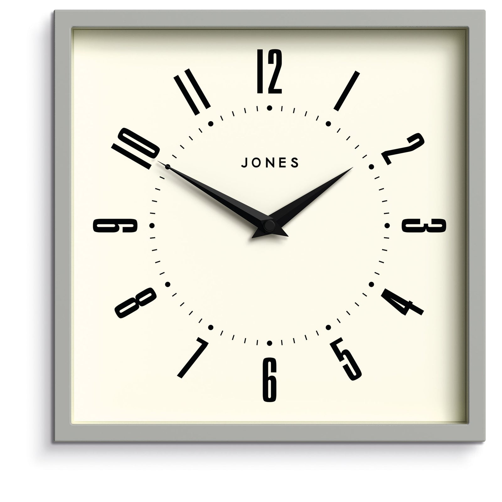 Jones Box Wall Clock | Grey