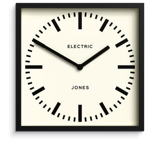 Jones Box Wall Clock | Black