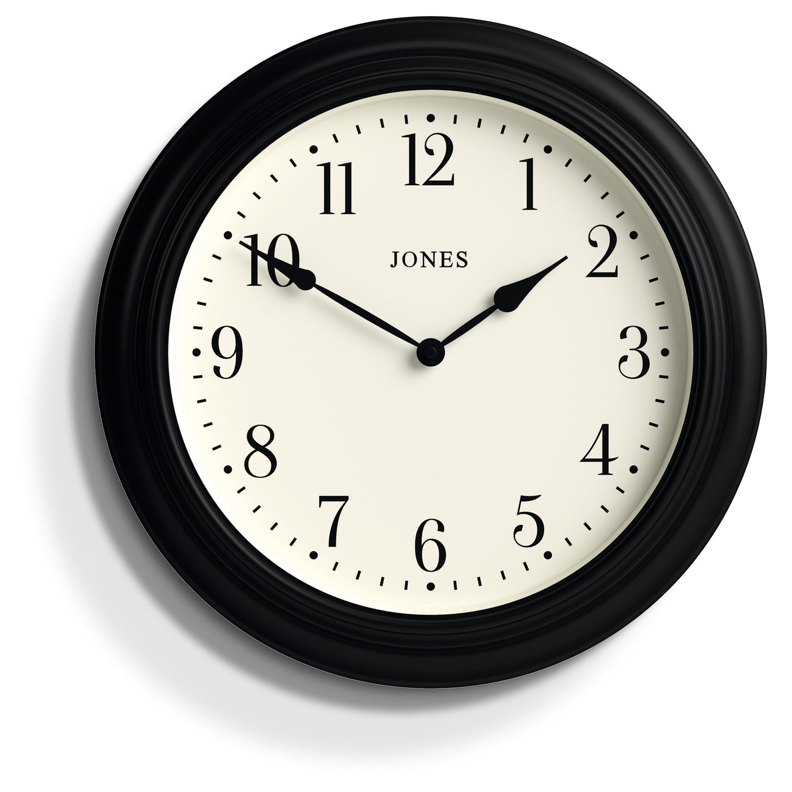 Jones Supper Club Clock | Black