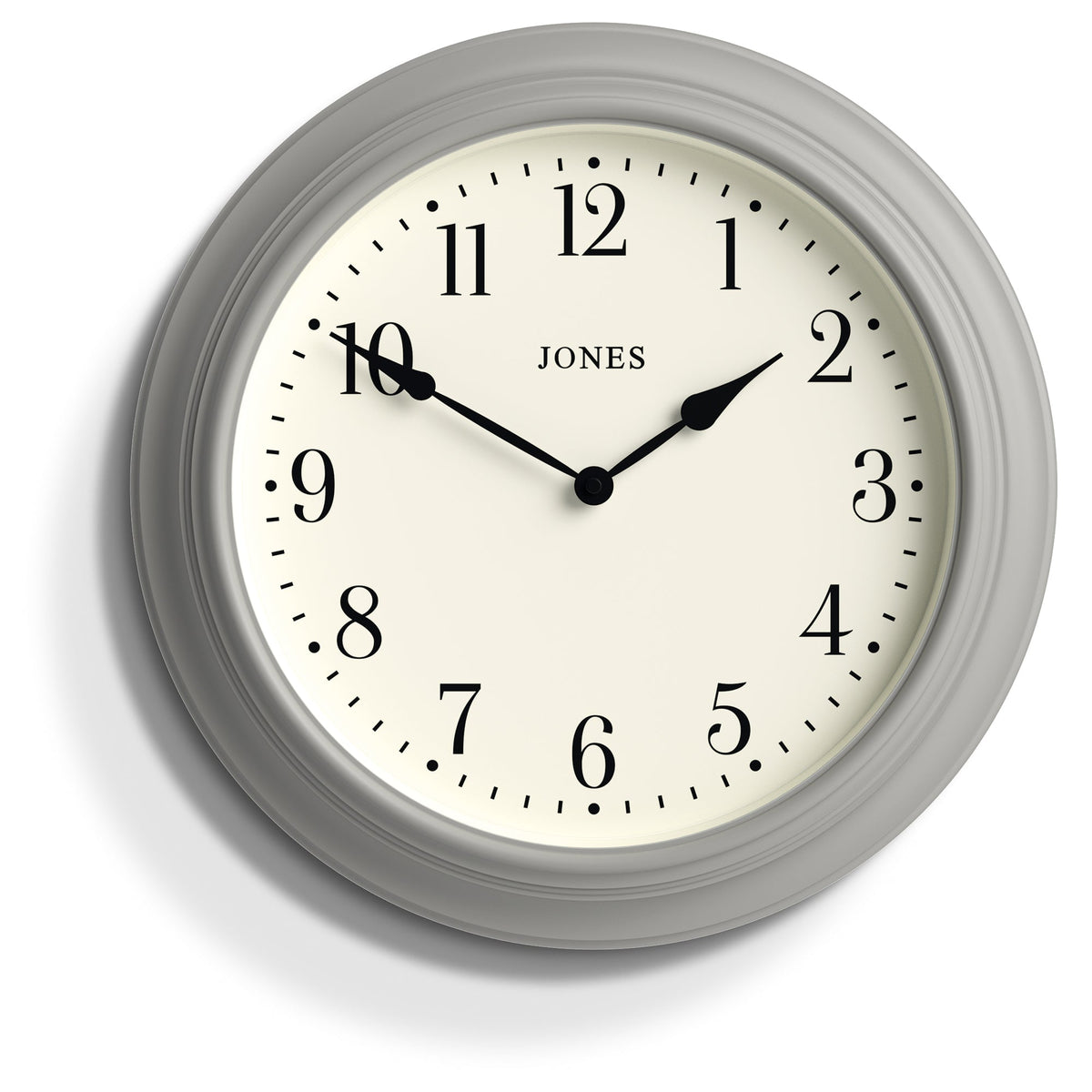 Jones Supper Club Clock | Cloud Grey