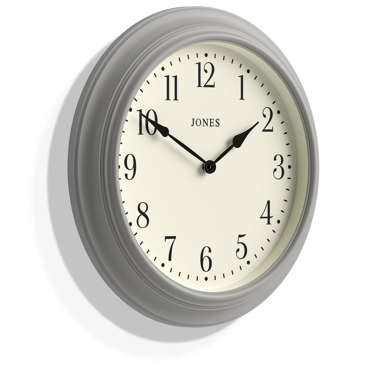 Jones Supper Club Clock | Cloud Grey